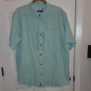 Magellan Outdoors Men's Light Blue Button Down Shirt